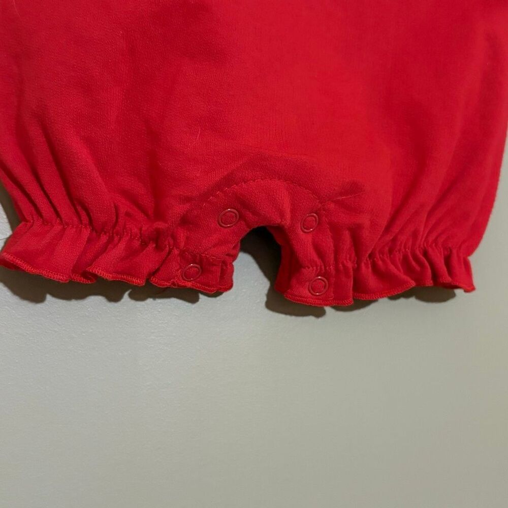 Strawberry Shortcake Baby Girl 2 Piece Set Overalls Red Pink NWT 3M 3 Month - Picture 3 of 8